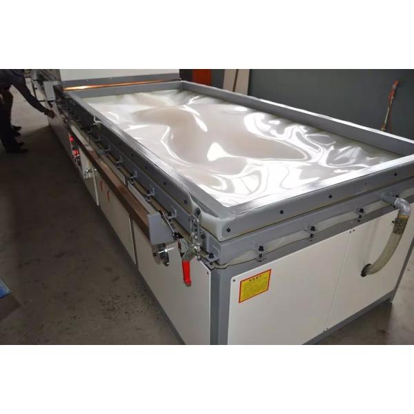 Semi-automatic PVC film wood veneer vacuum membrane press machine for cabinet WPC door