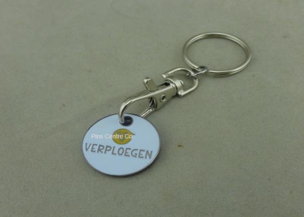 Personalised 2D Brass Stamped Trolley Coin 2.33 Mm Thickness For Store / Shop