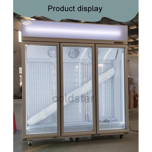Custom 1 2 3 4 Doors Supermarket Display Beer Milk Beverage Bottle Cooler
