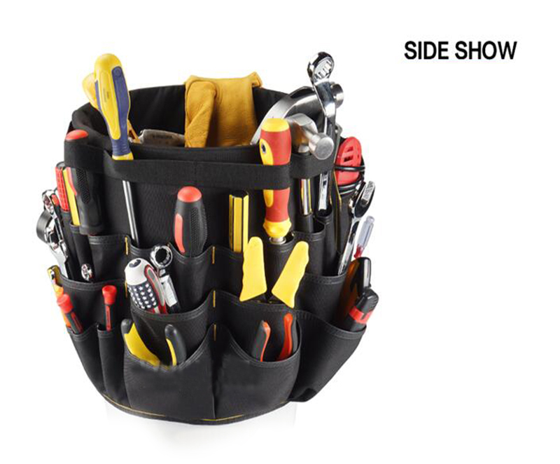 Customized Carpenter Gardening Plumber Tool Kit Heavy Duty Organizer Electrician Bucket Bag Tools