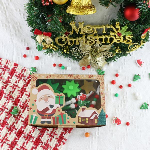 OEM Food Grade Baby Silicone Toys Eco Friendly For Christmas Tree Stacking