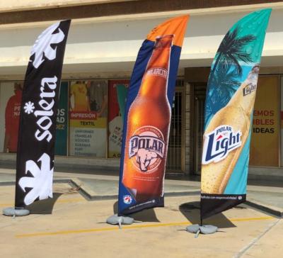 Publicidade Beleza & Barbeiro Bandeira de Penas Sem Vento Bandeira de Voar Bandeiras com Saco de Água Base Cruzada Base Spike