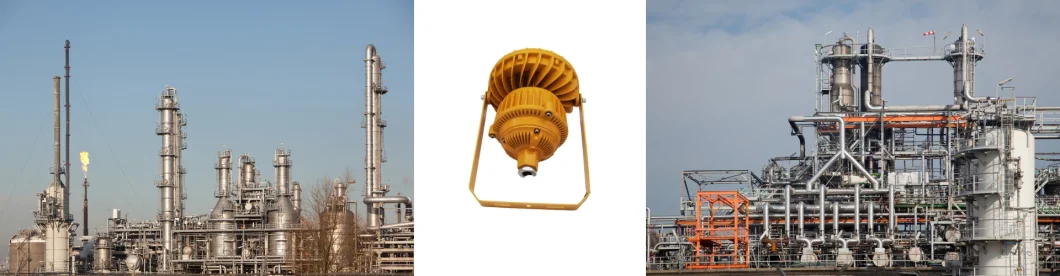 Atex Certified Explosion Proof Light IP66 Ik10 For Gas Station Oil Industry Chemical Plant  Zone 1 Zone 2 LNG