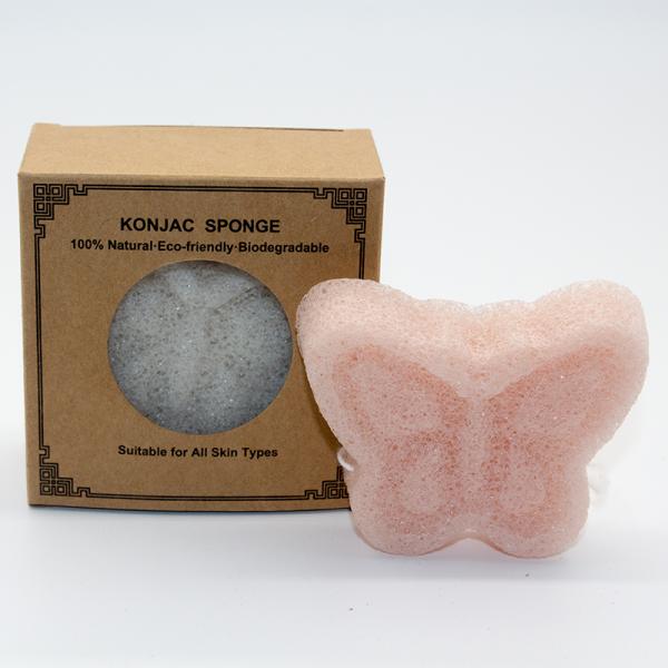 Губка бабочки естественная Konjac