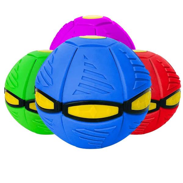 LED Flying Dog Ball Interactive Pet Toys Rubber Plastic Interactive Puppy Toys