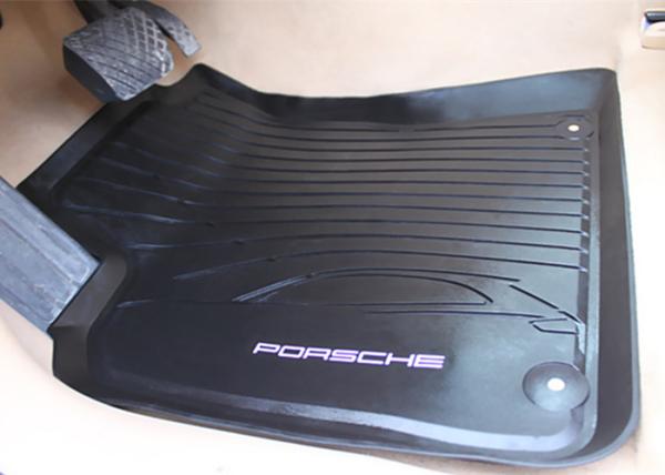 PVC Black Floor Mats for Porsche Macan 2014 2016 , Foot Mat with Original Style Logo