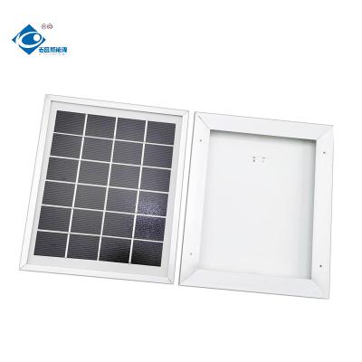 2.5W Photovoltaic Portable Solar Panel ZW-2.5W-6VM Mini Glass Laminated Solar Panels Charger 6V