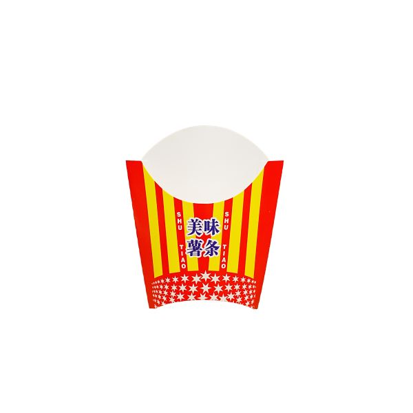 Customized logo eco-friendly food grade paper packaging french fry box takeaway food packaging