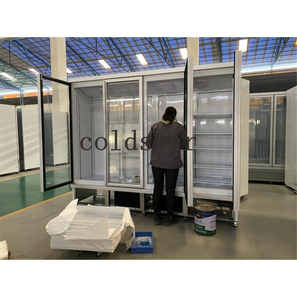 New Style Of High Quality Commercial Drink Display Fridge Refrigerator With Built - In Brand Compressor