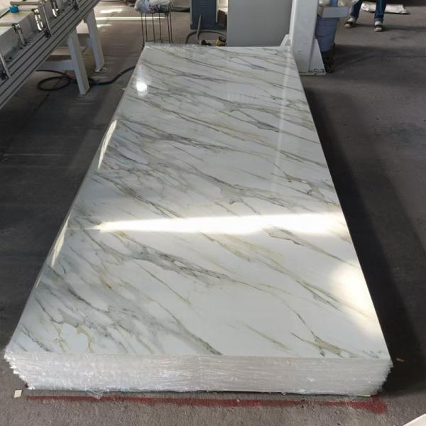 Fornecedor chinês introduz folha de mármore UV painel de parede decoração interior folhas de plástico de placa UV