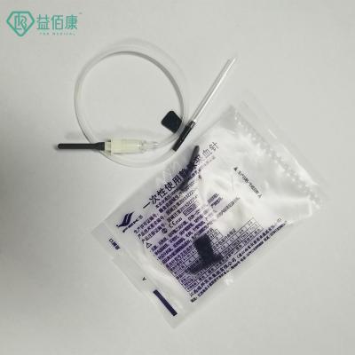 22G Black Blood Collection Butterfly Needle With One Wing Individual Package