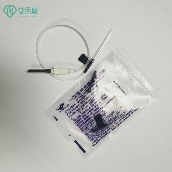 игла бабочки собрания крови черноты 22G с одним пакетом крыла индивидуальным