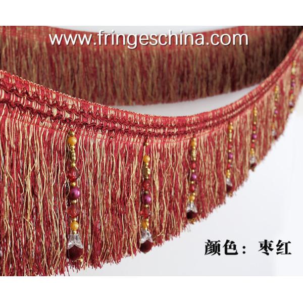 Handmade fashionable chain beads lace tassels fringes for curtain/sofa/pillow/stage decoration