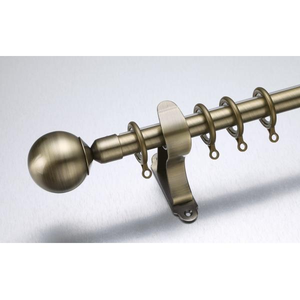 Modern Curtain Pipe Rod Metal Stainless Steel Material Bronze Nickel Color