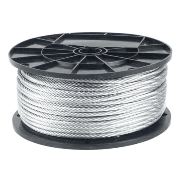 6x24 7FC Galvanized Steel Wire Rope 12mm 1000mtrs Packing 6x12 7FC Processing Service Other