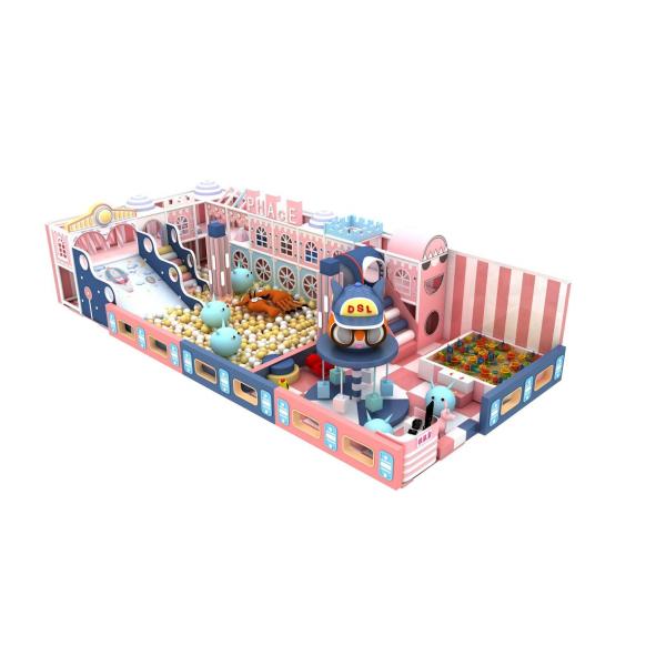 Plastic Slide Indoor Playground for Children Customized Soft Play Area in Kindergarten