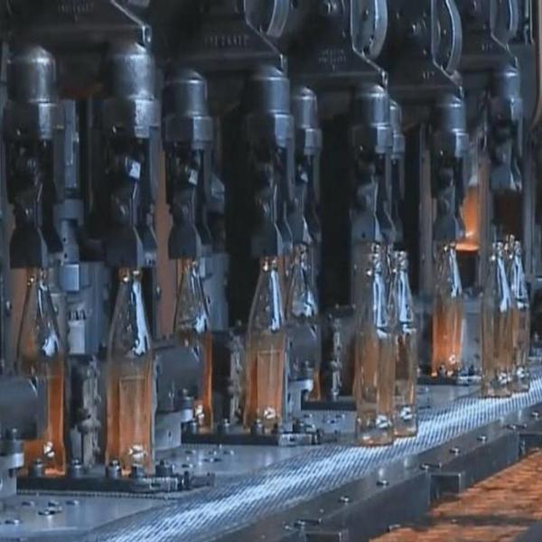 Linha de produção de vidro de recipiente de âmbar de 750 ml para garrafa de cerveja