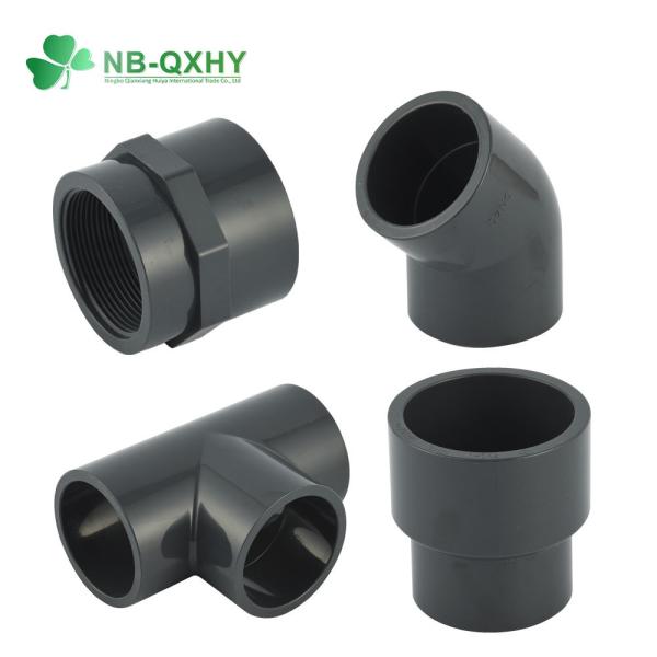 32mm 40mm PVC Pipe Fitting DIN Pn16 45 Degree Elbow for Water Supply Connection Usage