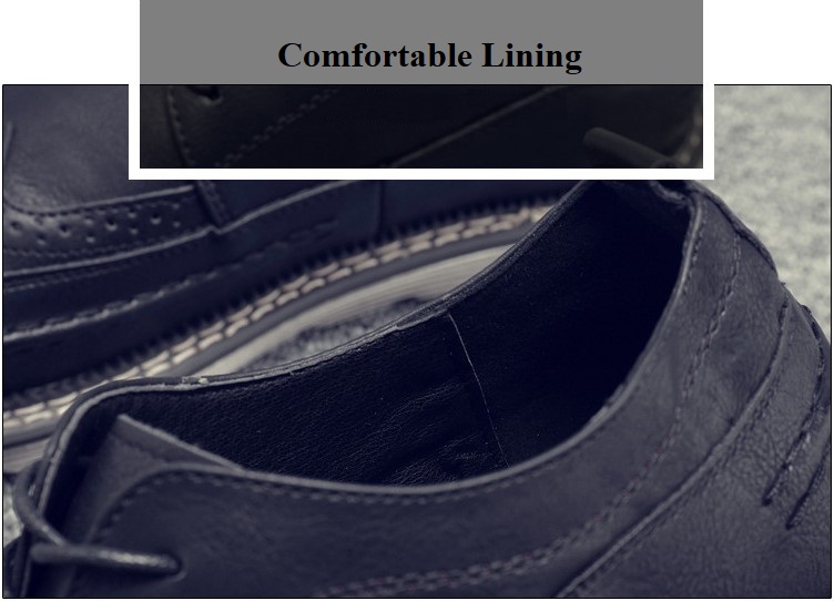 Ретро тапки Brogue Breathable кожаных людей сшили усиленный