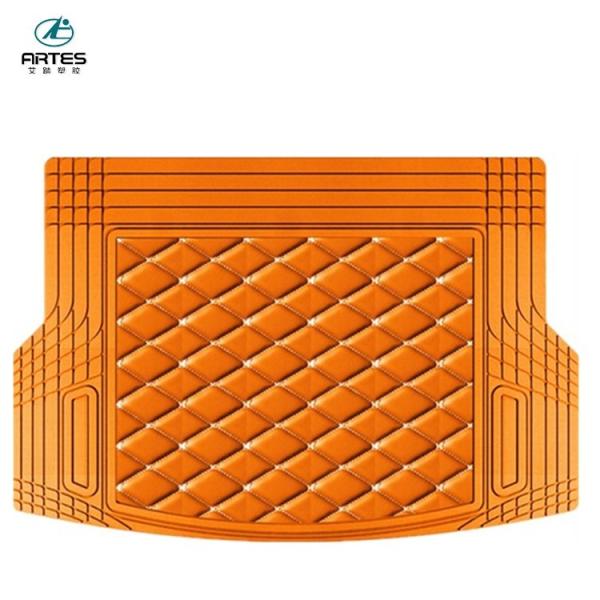Waterproof Pvc Trunk Floor Mat , Full Cover Rear Car Trunk Floor Mats