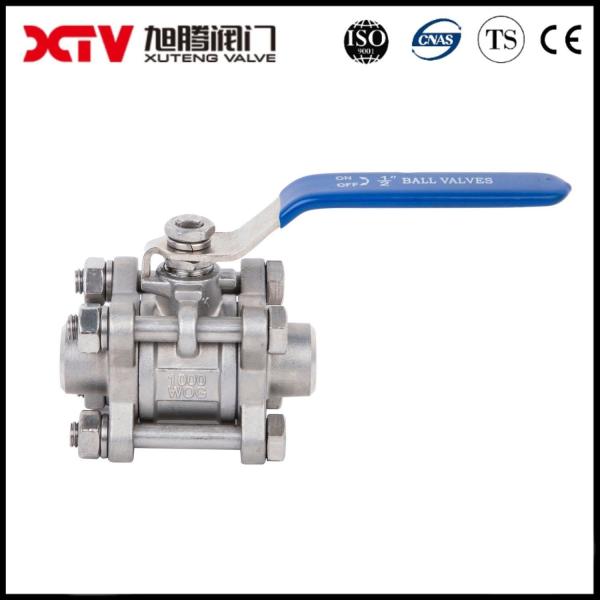 Temperatura Normal Temperatura Xtv 3 peças Full Port Manual de aço inoxidável 3PC válvula de bola