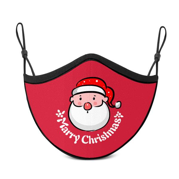 Christmas Children'S Face Mask , Colorful Holiday Face Masks 100% Cotton