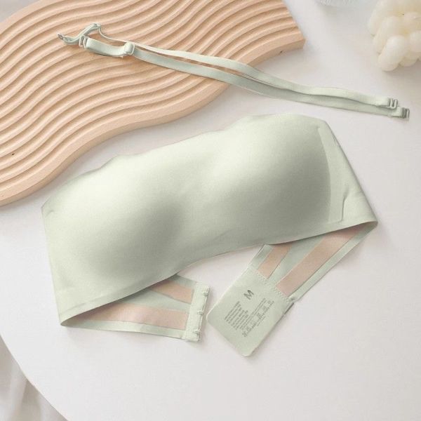 Women Anti-Slip Strapless Bra Invisible Comfortable Ladies Push up Strapless Bra for Women and Wedding Dress