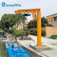 Plataforma de taller en voladizo grúas montadas en la pared de columnas amarillas rojas grúa industrial de junta
