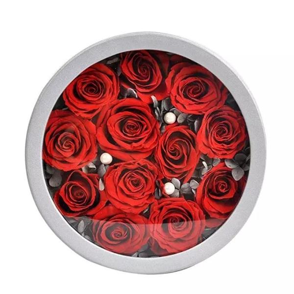 Forever Preserved Real Roses in a round box, Long Lasting Luxury Roses that last a year  rose gift