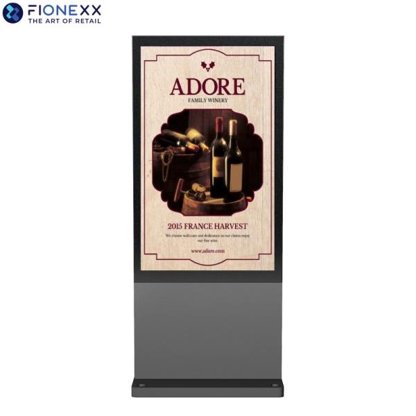 Energy Efficient 49 Inch Outdoor Digital Totem For Street Side Outdoor High-Quality Advertising Display Screen