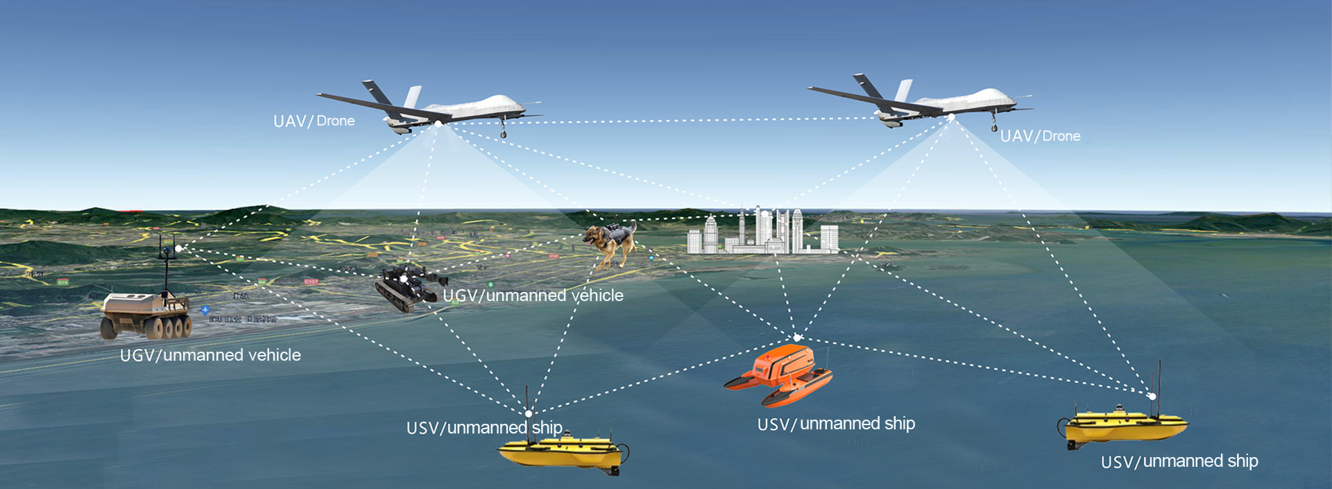 MU33 Повторник для беспилотных летательных аппаратов HD UAV видеосвязь охрана оборудования безопасности