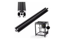 Argenté/noir a anodisé la poudre en aluminium de profils d'extrusion formée par T enduite