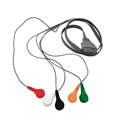 Cabo de Ecg da ligação de Holter 5, cabo Edan SE2003/SE2012 do conector do monitor com 16 pinos