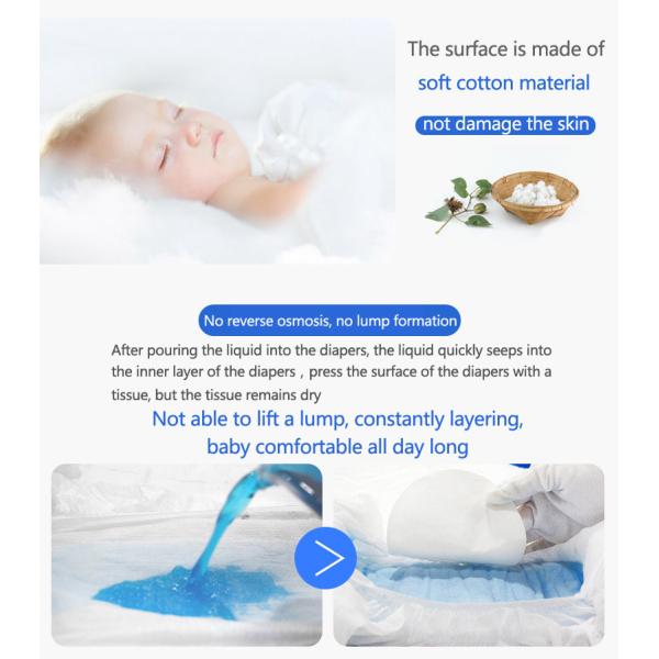 Изготовленная на заказ органическая тяга вверх по младенца вещество-поглотителя пеленок ворсистым Nonwoven супер устранимым