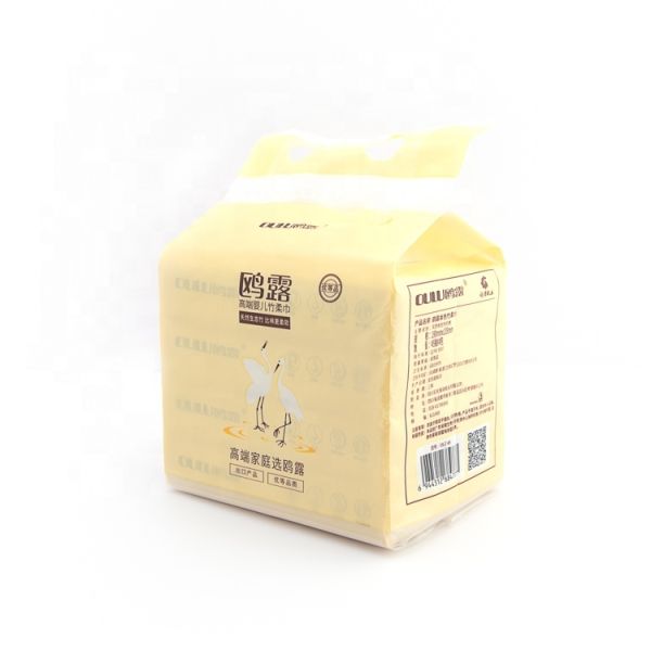 Manufacturer Wholesale Soft and Skin Friendly Custom Packaging Bamboo Pulp Tissue Facial Tissue Paper Soft Toilet Paper