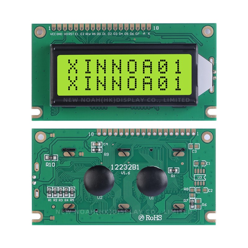 Yellow Green Film 12232B1 LCD Screen High Brightness Screen LCD Screen Display Module 18PIN Standard Interface