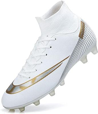 YEFDG High Tops Soccer Cleats Football Spike Shoes Anti Slip Wear Resist