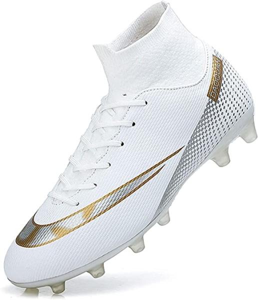 YEFDG High Tops Soccer Cleats Football Spike Shoes Anti Slip Wear Resist