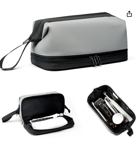 Large Travel Toiletry Bag for men women,Makeup Organizer Bag, Dopp Kit,Waterproof Hanging Cosmetic Bag for Toiletries Accessories