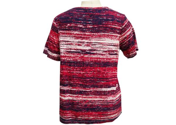Irregularly Shape Ladies Striped T Shirt , Women'S Collared T Shirts Quick Dry