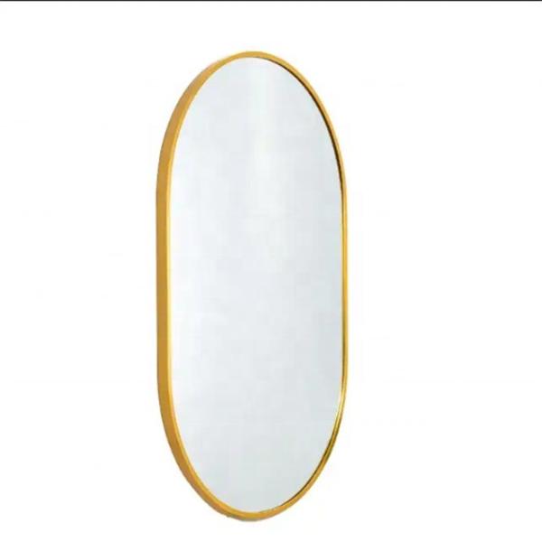 Customer Logo Modern Design Arch Mirror Rectangular Glass Aluminum Framed Floor Mirror