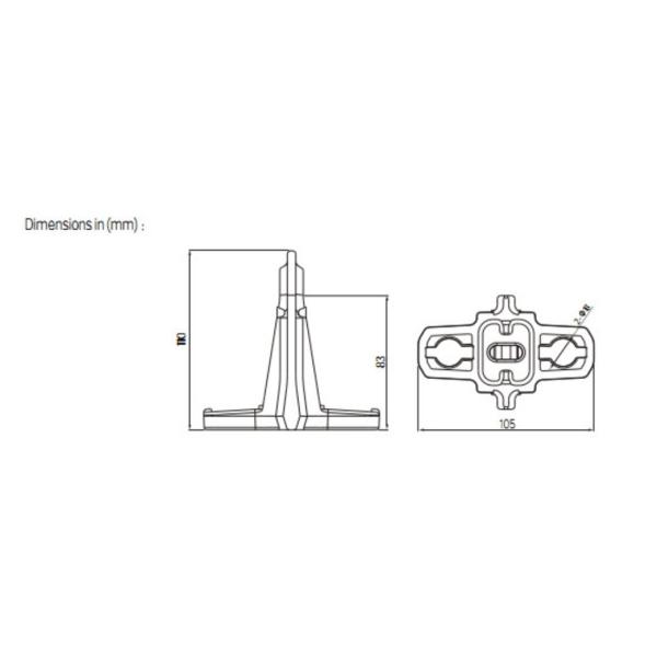 15kN MBL Fiber Optic Aluminum Alloy Bracket for Draw Hooks and Electric Power Fitting