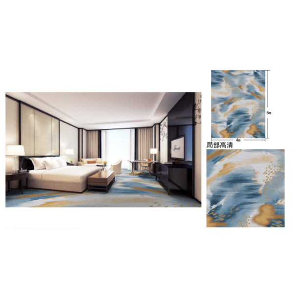 Heavy Duty Hotel Carpet with Customizable Design for High Traffic Areas in Hospitality Industry