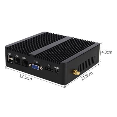 J4125 Quad Core Desktop Mini PC 8GB RAM 128GB M.2 SSD Dual RJ45 LAN Dual RS 232 COM