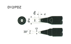 Length 159mm Apollo Soldering Iron Copper Tips DCS-30PC