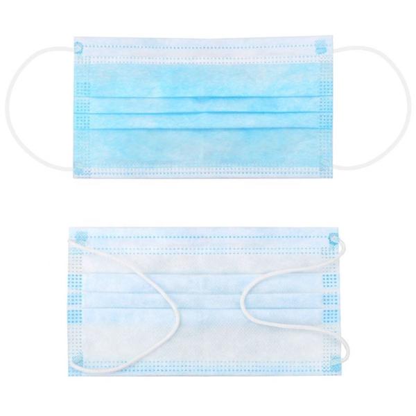 Nonwoven 3 ply 50PCS/Box Earloop Disposable Face Mask