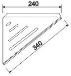 Rustproof Bathroom Accessories Shelves Corner Shelf Wall Mounted Shower Sus 304 Stainless Steel Satin Finish