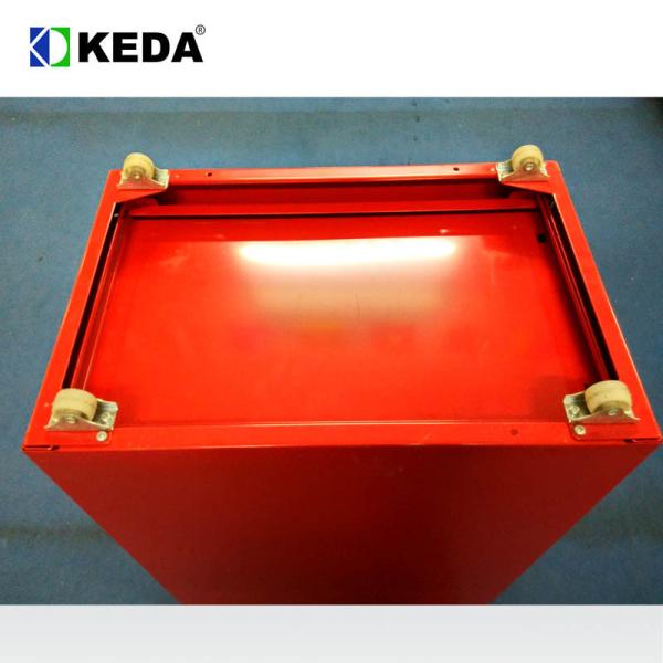 Red 1mm 35Kgs Loading Capacity Office Filing Cabinet