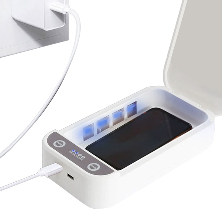 9 Watt Portable Uvc Light Sterilizer Box One - Button For 6 Inch Mobile Phone