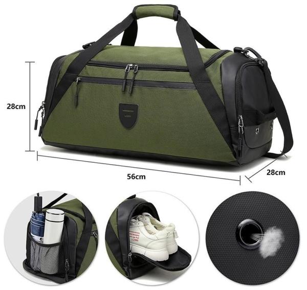 Water Resistant Women'S Workout Duffel Bags 40-50l Duffel Bag Multifunctional